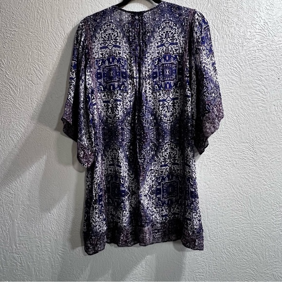 Joie 100% Silk Cover Up Women’s Size Large Multicolor Oversized Swim - Picture 9 of 10